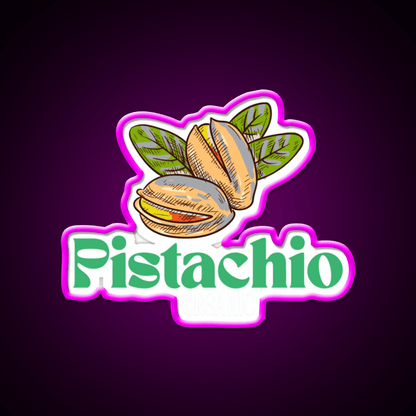 Organic Pistachio Logo Snack Food Led Neon Sign Rgb Color - Shineneon