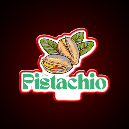 Organic Pistachio Logo Snack Food Led Neon Sign Rgb Color - Shineneon