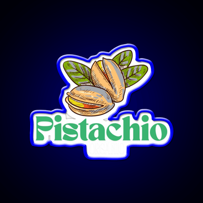 Organic Pistachio Logo Snack Food Led Neon Sign Rgb Color - Shineneon