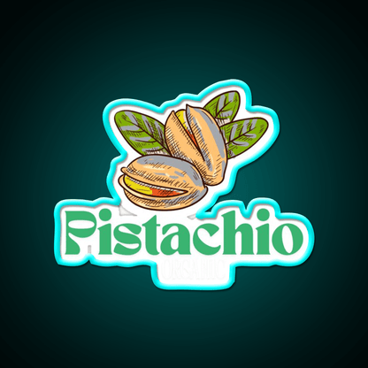 Organic Pistachio Logo Snack Food Led Neon Sign Rgb Color - Shineneon