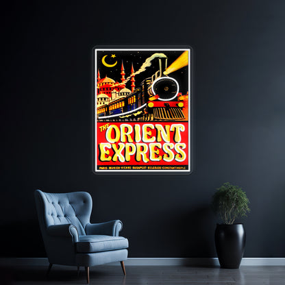 Orient Express Vintage 1936 Passenger Train Advertising Print Wall Artwork Neon Signs | Shineneon