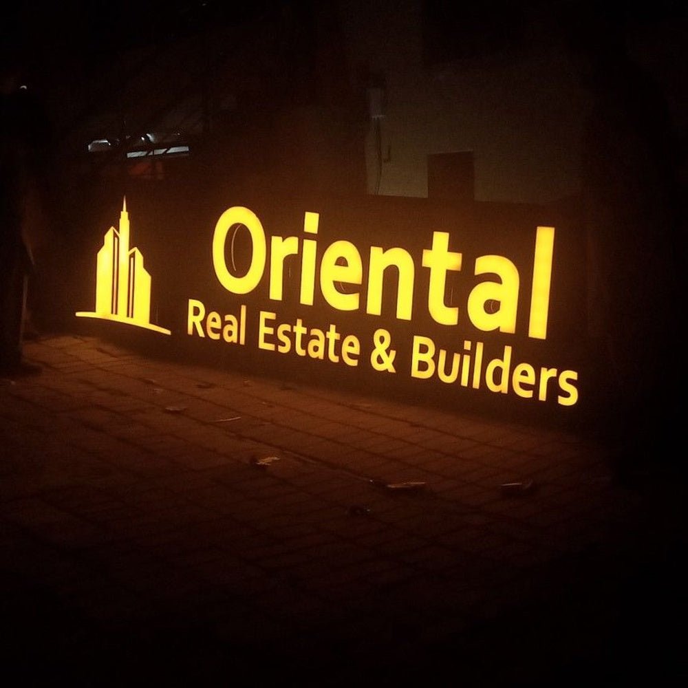 Oriental Real Estate Builder 3D Frontlit Channel Letters Led Light Sign - Shineneon