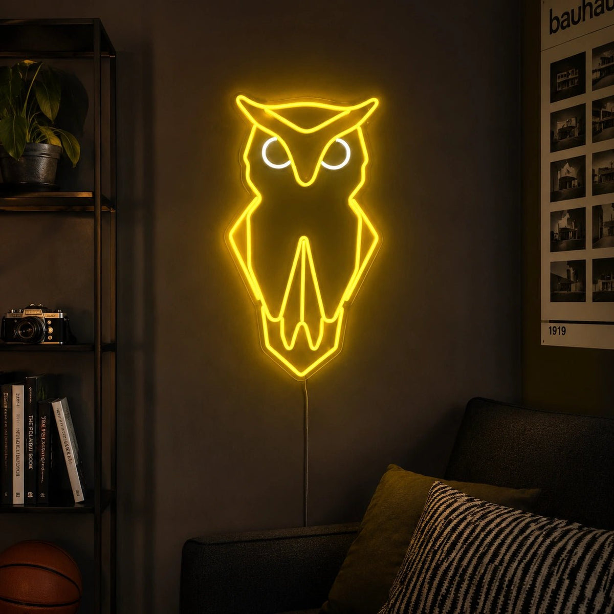 Origami Owl Face LED Neon Sign - Shineneon