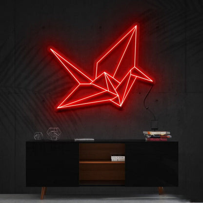 Origami Swan Led Neon Sign Fartistic And Modern Decor | Shineneon