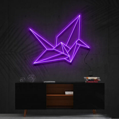Origami Swan Led Neon Sign Fartistic And Modern Decor | Shineneon