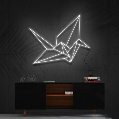 Origami Swan Led Neon Sign Fartistic And Modern Decor | Shineneon