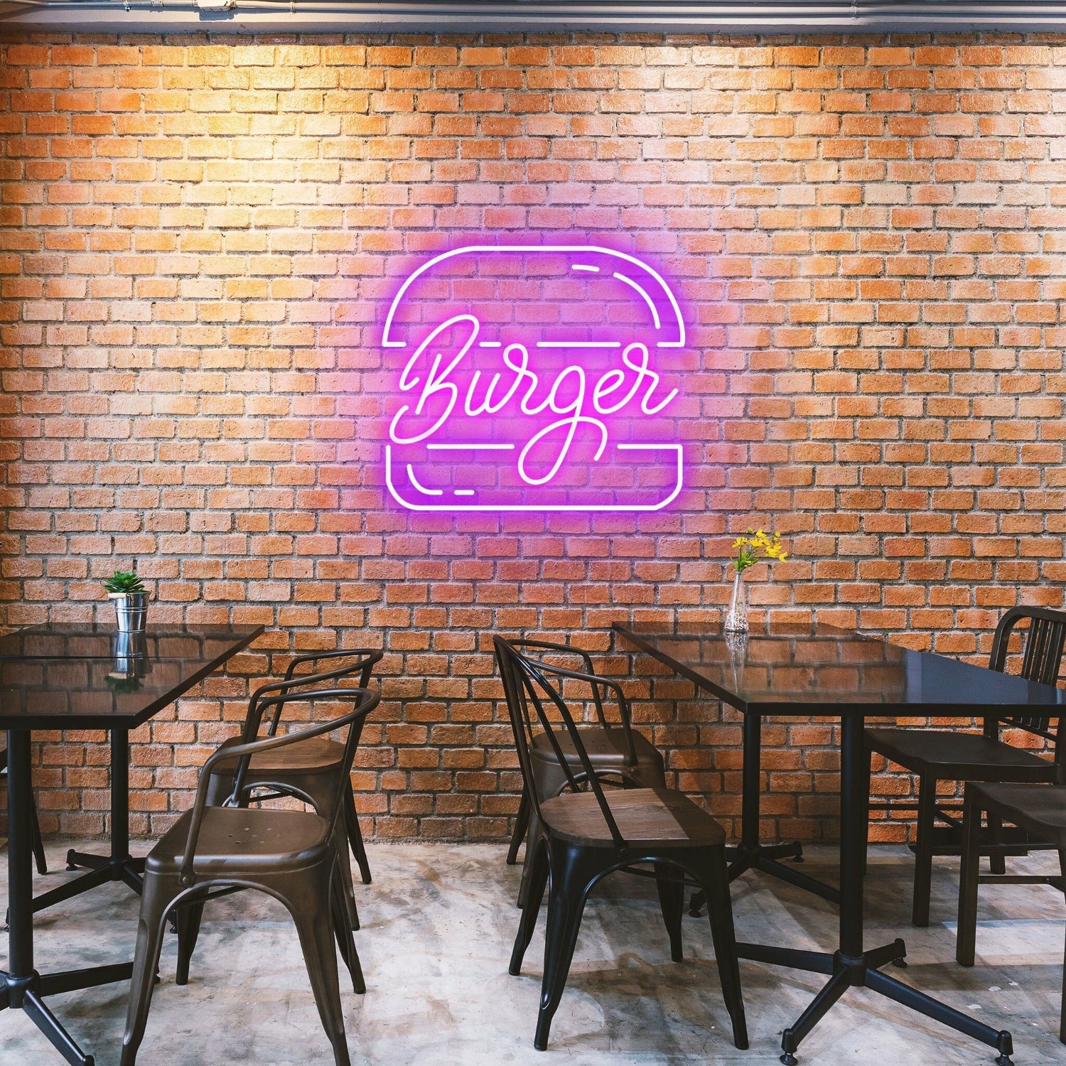 Original Burgers Appetizing Neon For Burger Restaurants | Shineneon