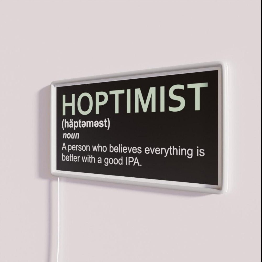 Original Hoptimist Definition Ipa Design Rgb Led Neon Sign - Shineneon