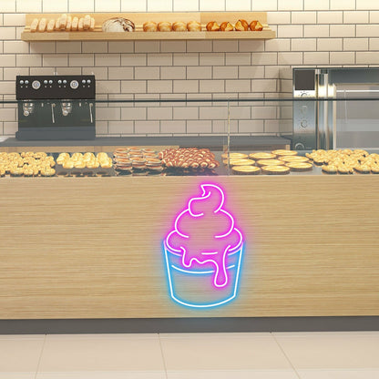 Original Ice Cream Cup Classic Led Neon Sign For Ice Creameries | Shineneon