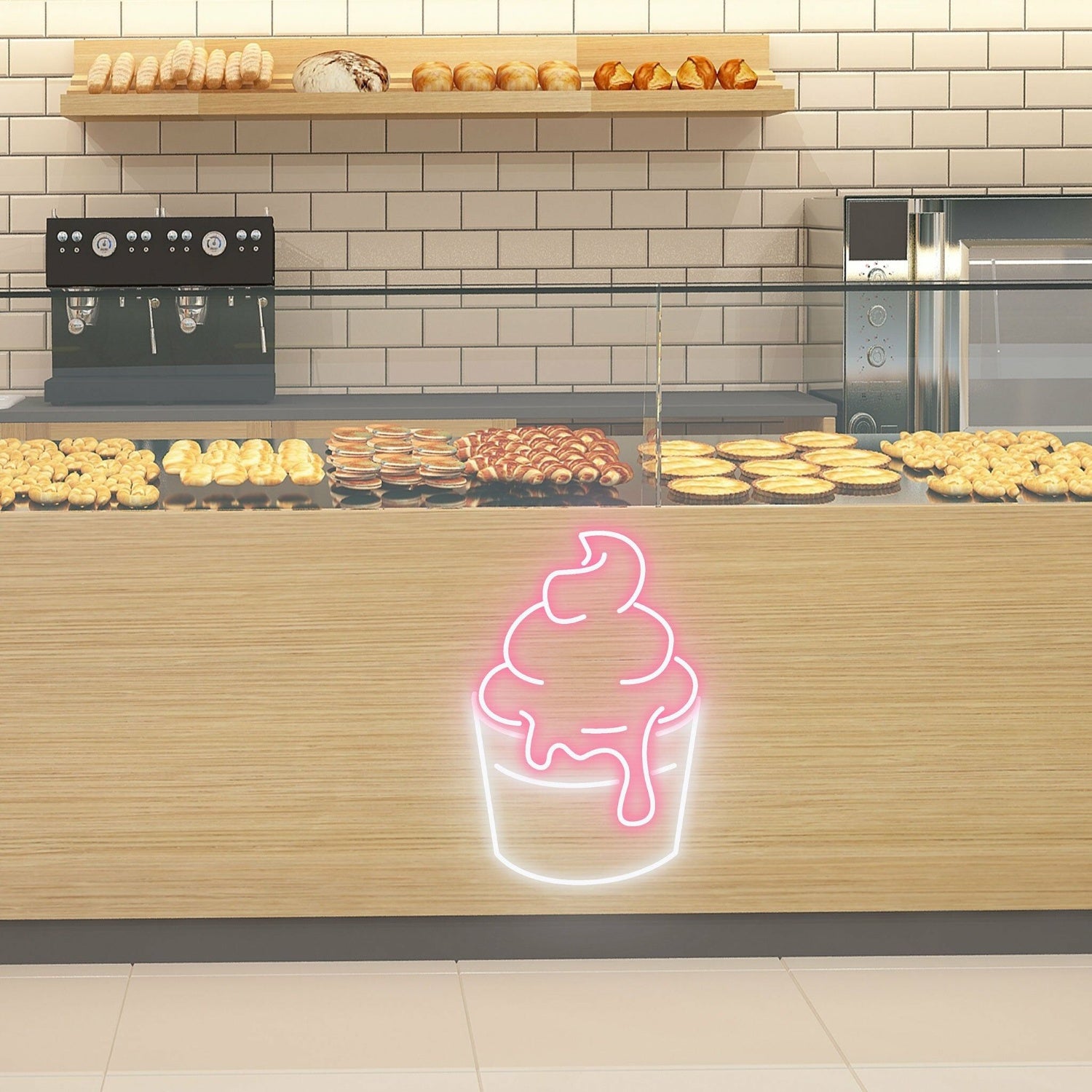 Original Ice Cream Cup Classic Led Neon Sign For Ice Creameries | Shineneon