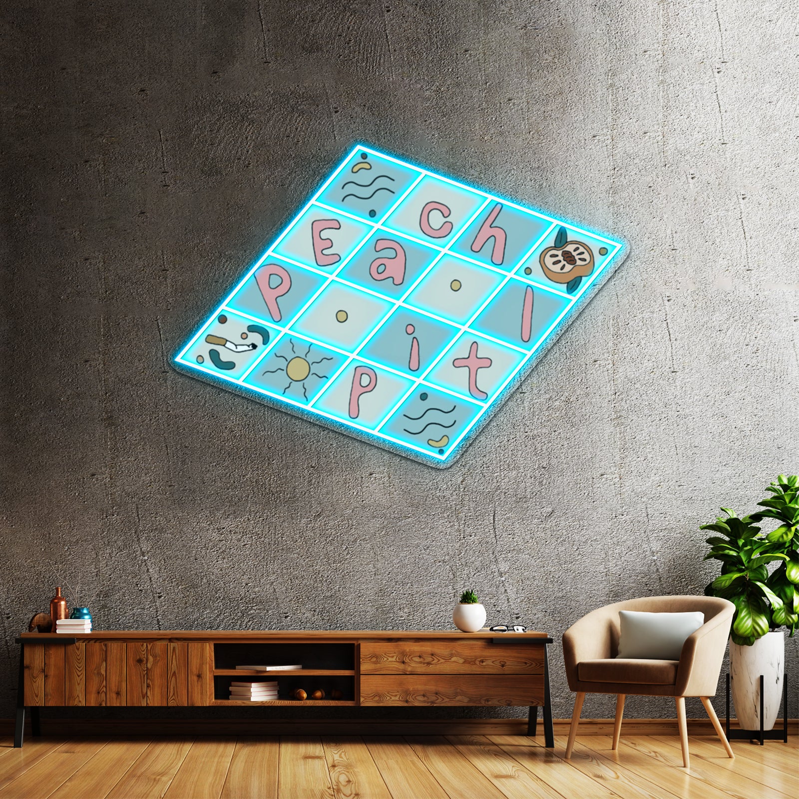 Original Peach Pit Fan Art Yayf Artwork Neon Wall Sign | Shineneon