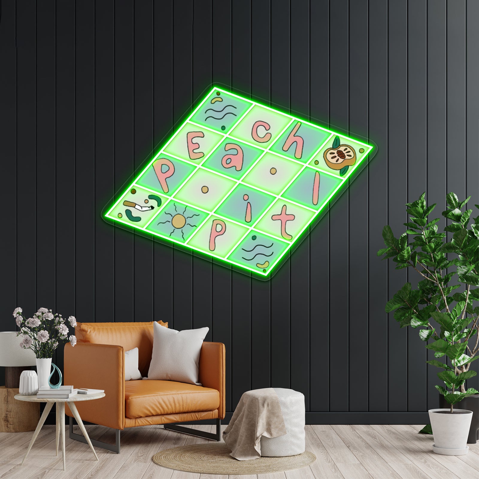 Original Peach Pit Fan Art Yayf Artwork Neon Wall Sign | Shineneon