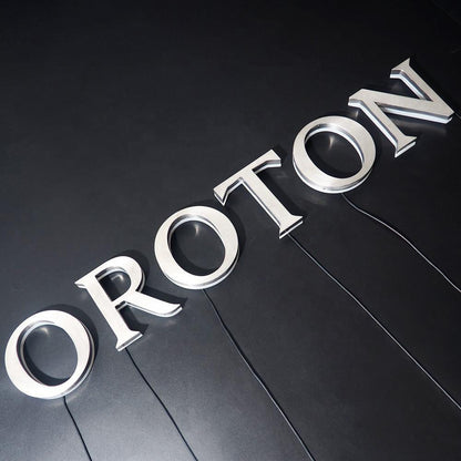 Oroton 3D Backlit Letters Business Metal Led Sign - Shineneon