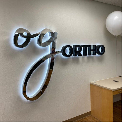 Ortho 3D Backlit Channel Letters Led Light Sign - Shineneon