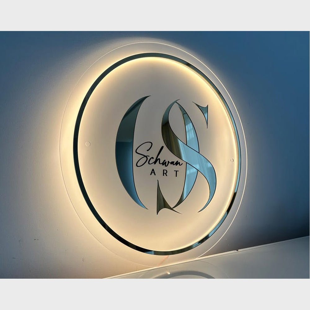 Os Schwan Art Acrylic Business Logo Sign - Shineneon