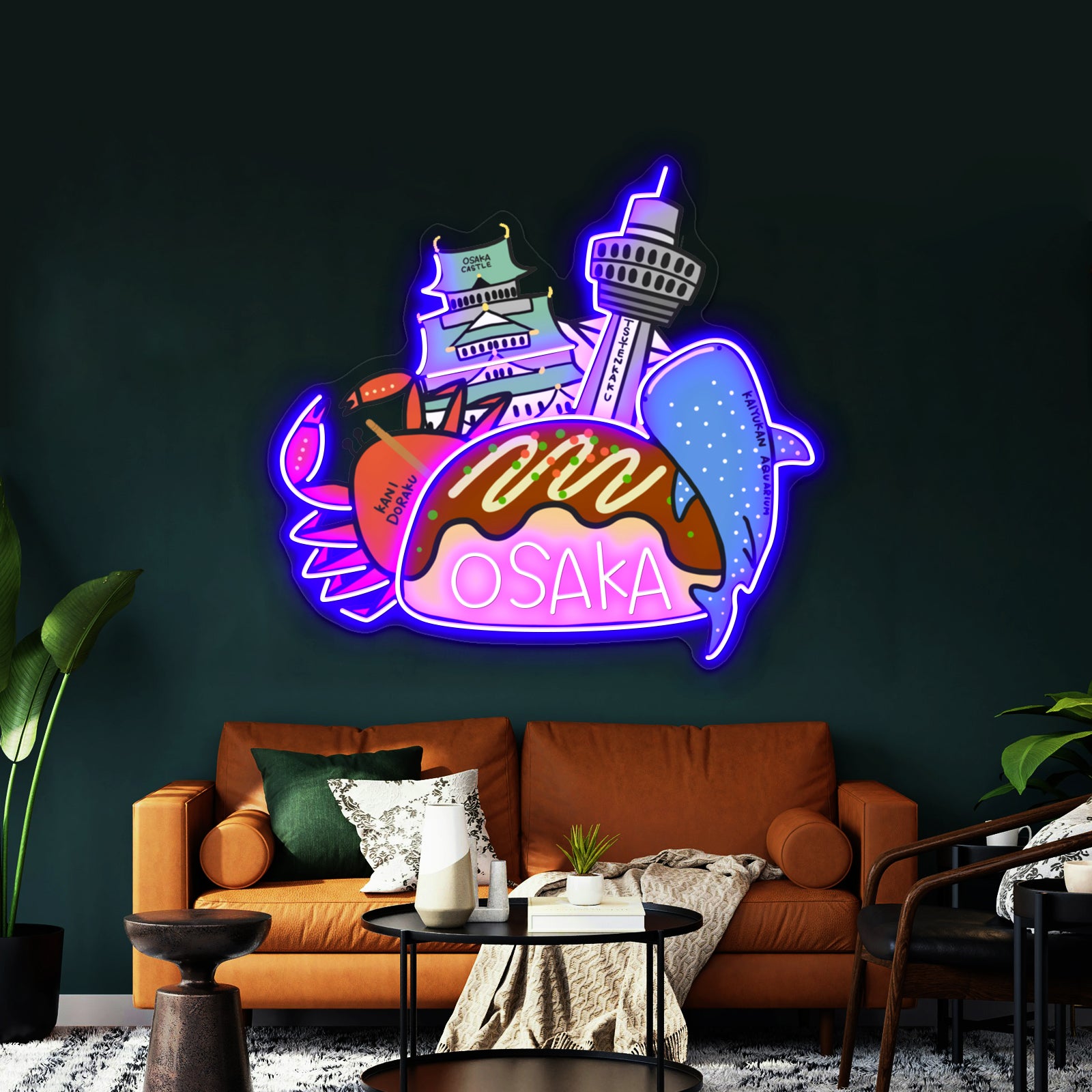 Osaka Love Japan Cute Funny Artwork Neon Wall Sign | Shineneon