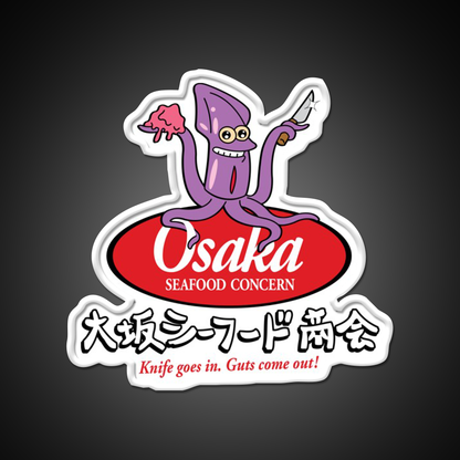 Osaka Seafood Concern Beer Bar Decor Led Neon Sign Rgb Color