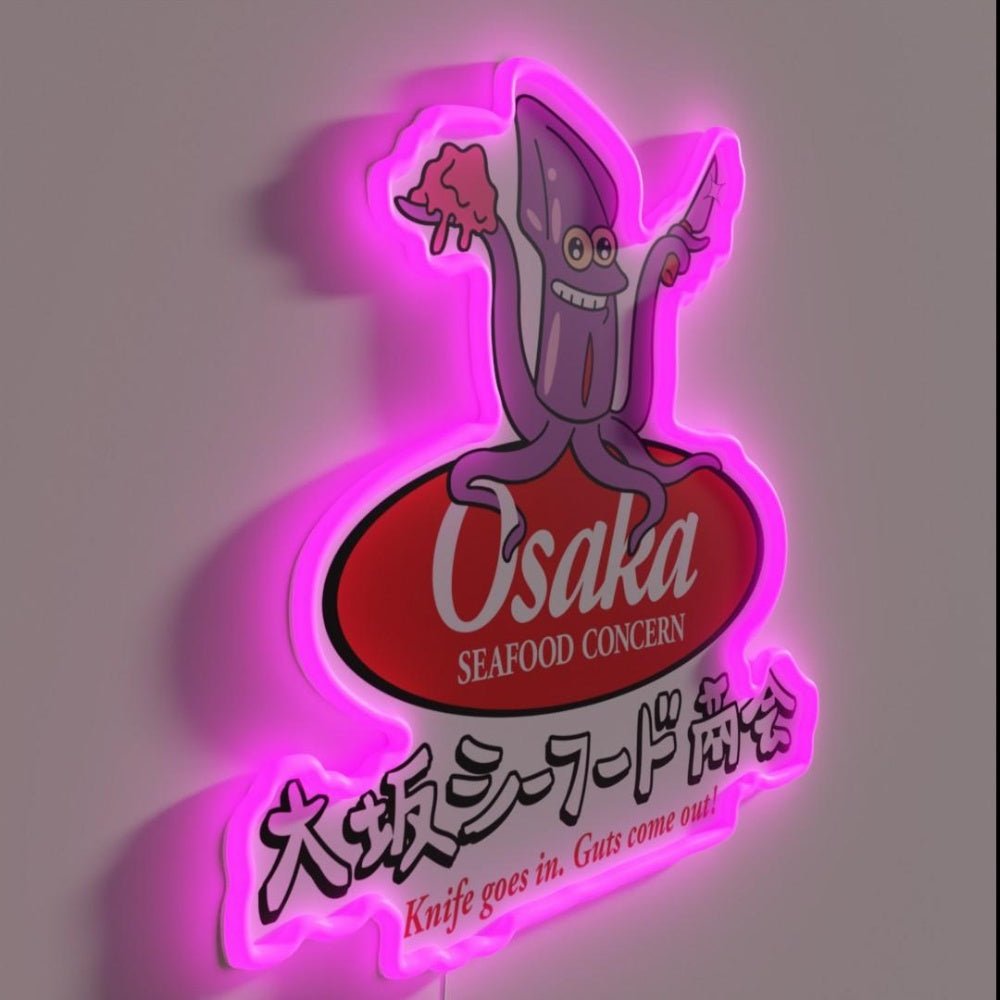 Osaka Seafood Concern Rgb Led Neon Sign - Shineneon