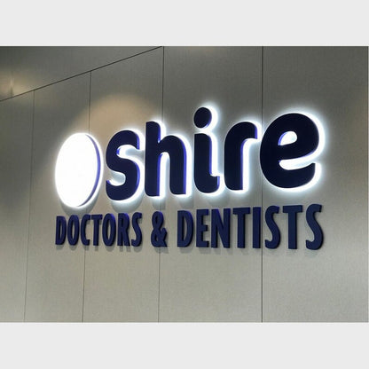 Oshire Doctors Dentists 3D Backlit Channel Letters Led Light Sign - Shineneon
