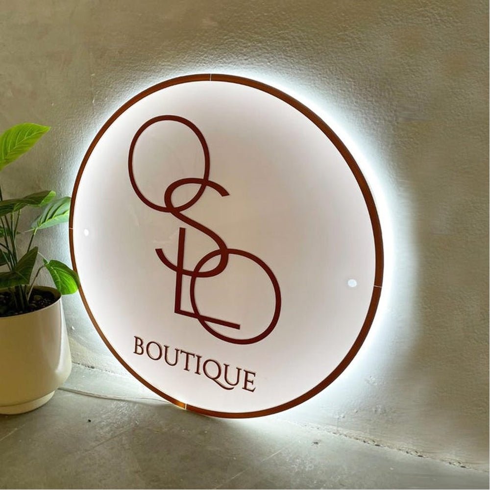 Oslo Boutique Acrylic Business Logo Sign - Shineneon