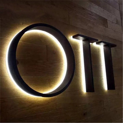 Ott 3D Backlit Channel Letters Led Light Sign - Shineneon