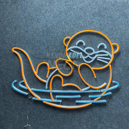 Otter Led Sign Pet Room Wall Decor | Shineneon
