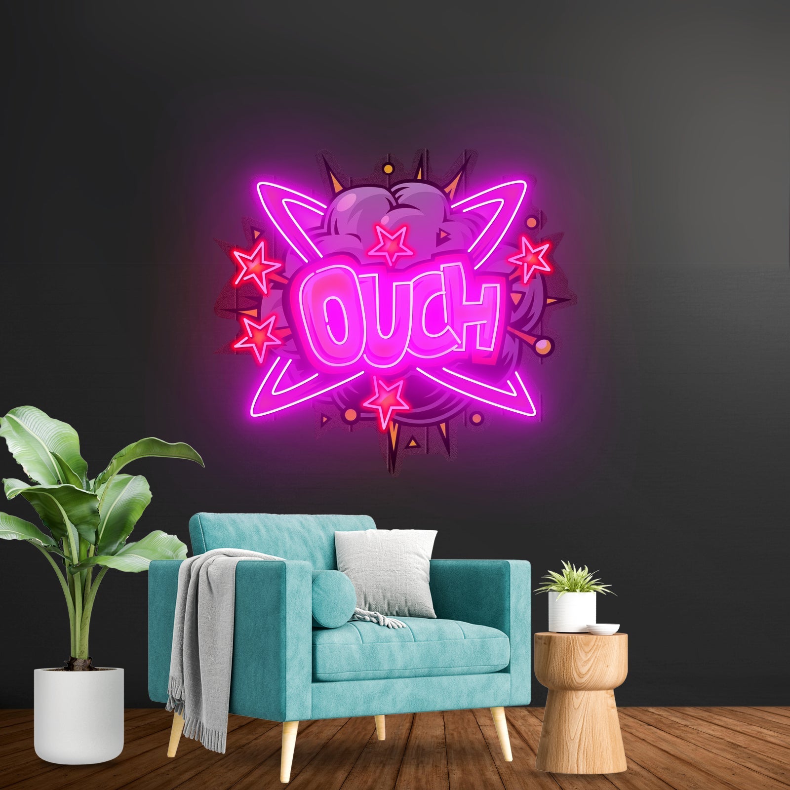 Ouch Custom Led Signs Artwork For Sale - Shineneon