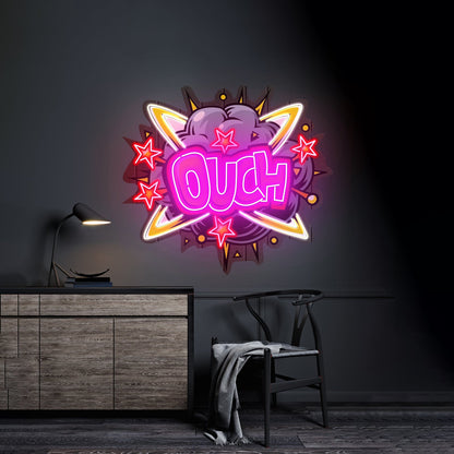 Ouch Custom Led Signs Artwork For Sale - Shineneon