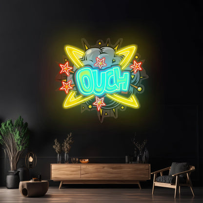 Ouch Custom Led Signs Artwork For Sale - Shineneon