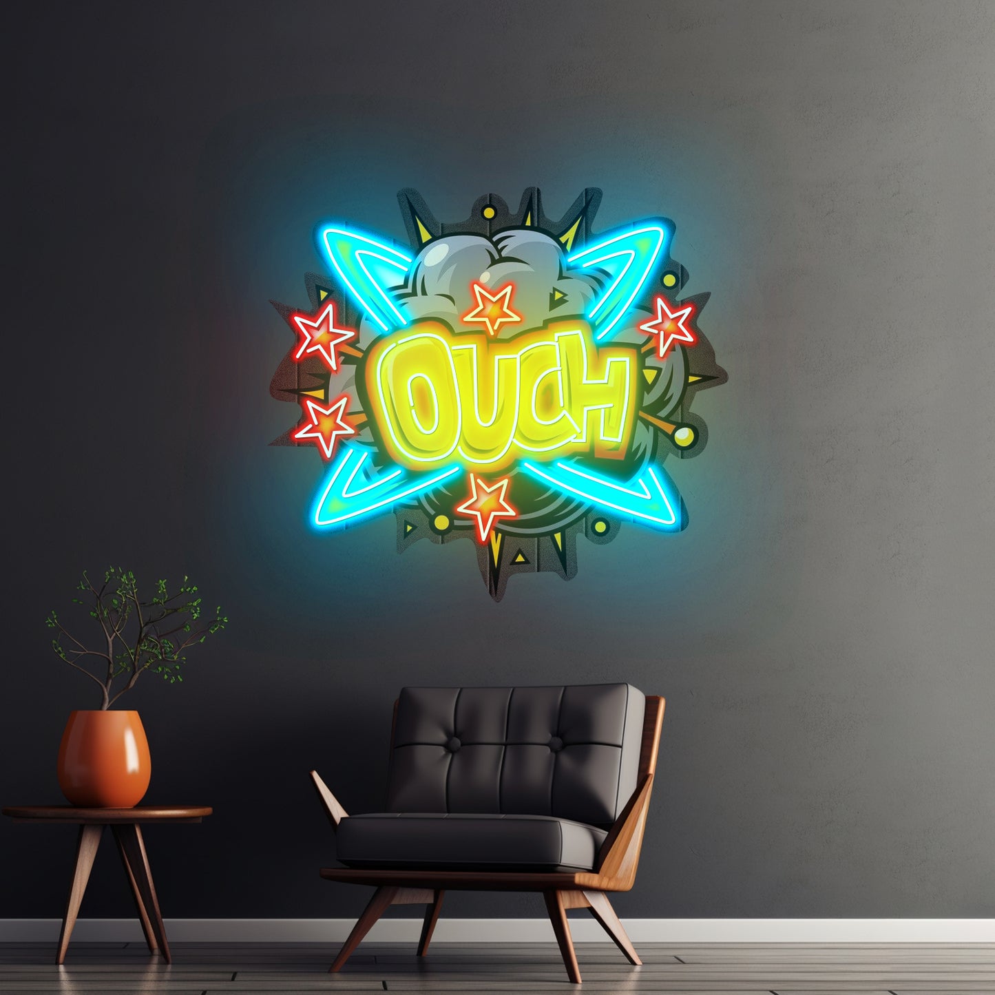 Ouch Custom Led Signs Artwork For Sale