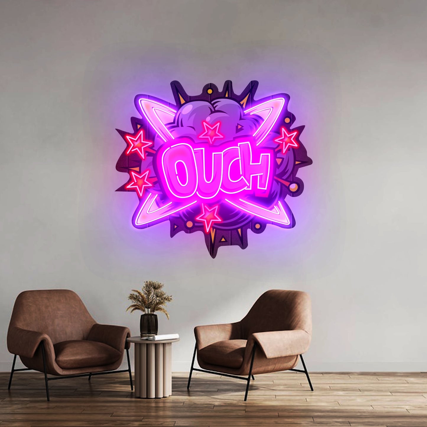 Ouch Custom Led Signs Artwork For Sale