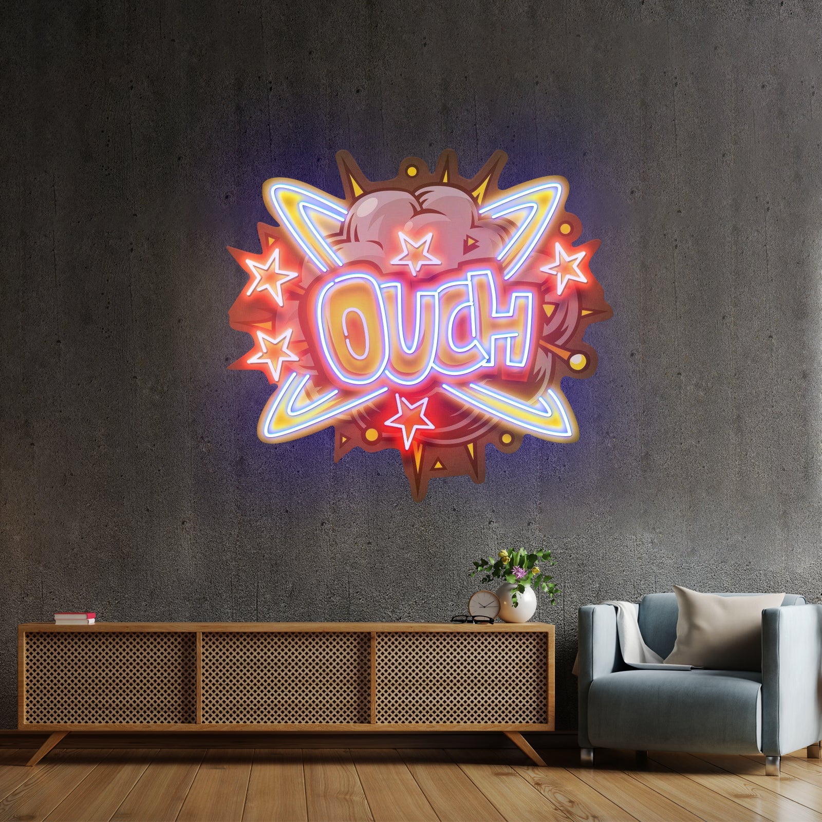 Ouch Led Neon Artwork For Sale - Shineneon