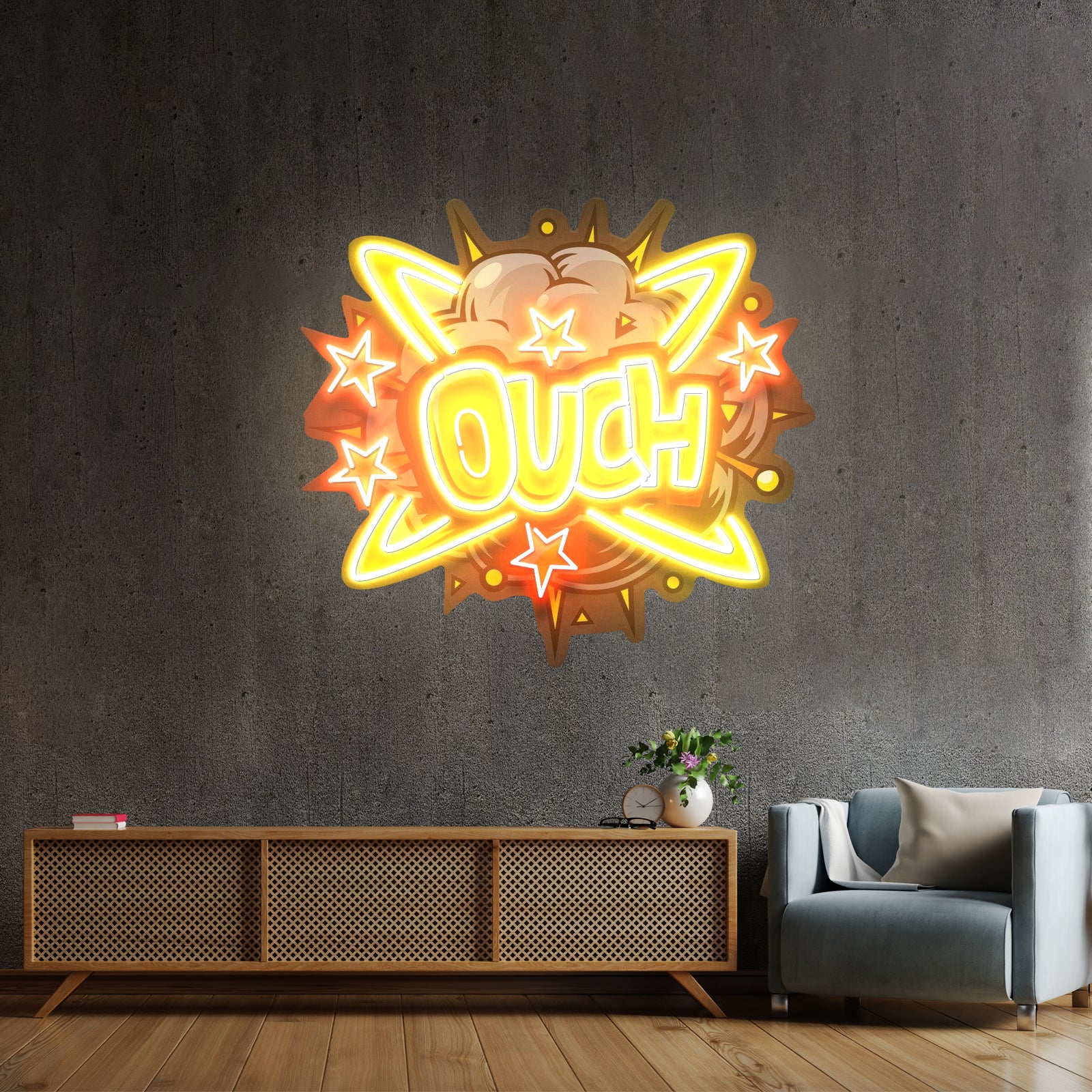 Ouch Led Neon Artwork For Sale
