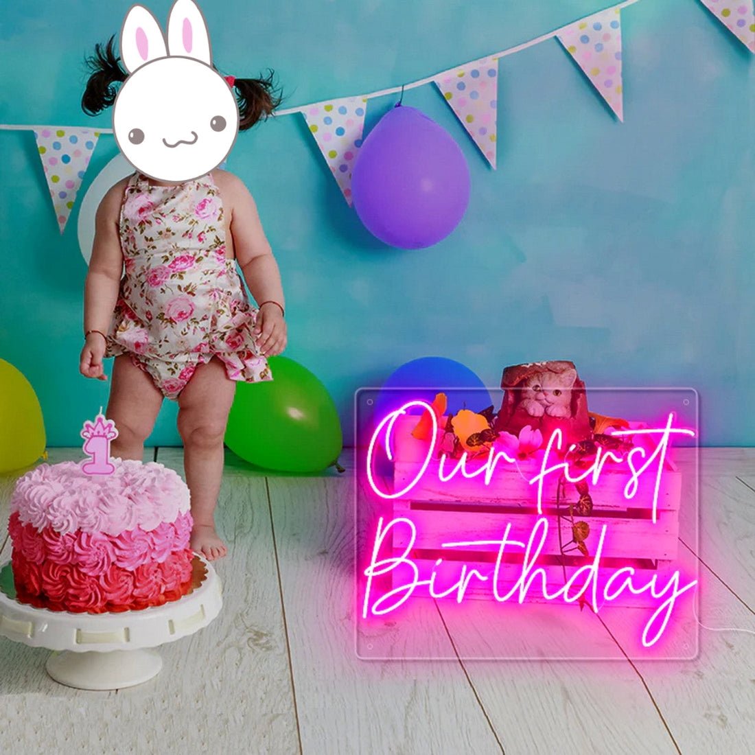 Our First Birthday Led Sign Business Neon Sign - Shineneon
