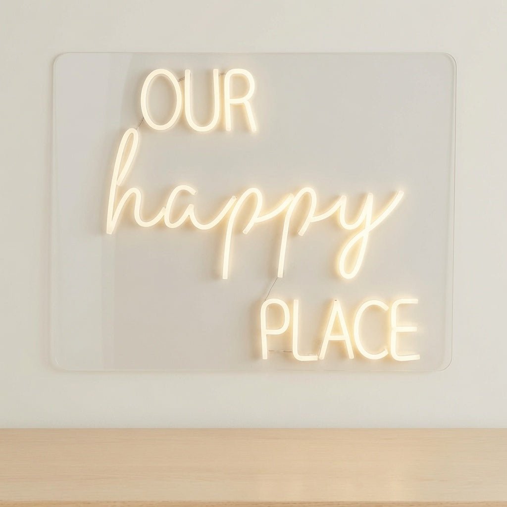 Our Happy Place LED Neon Sign - Shineneon