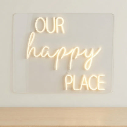 Our Happy Place LED Neon Sign - Shineneon
