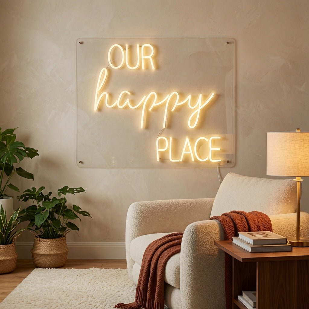 Our Happy Place LED Neon Sign - Shineneon