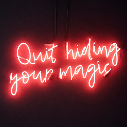 Out Hiding Your Magic LED Neon Sign - 02 High-Converting Product Image