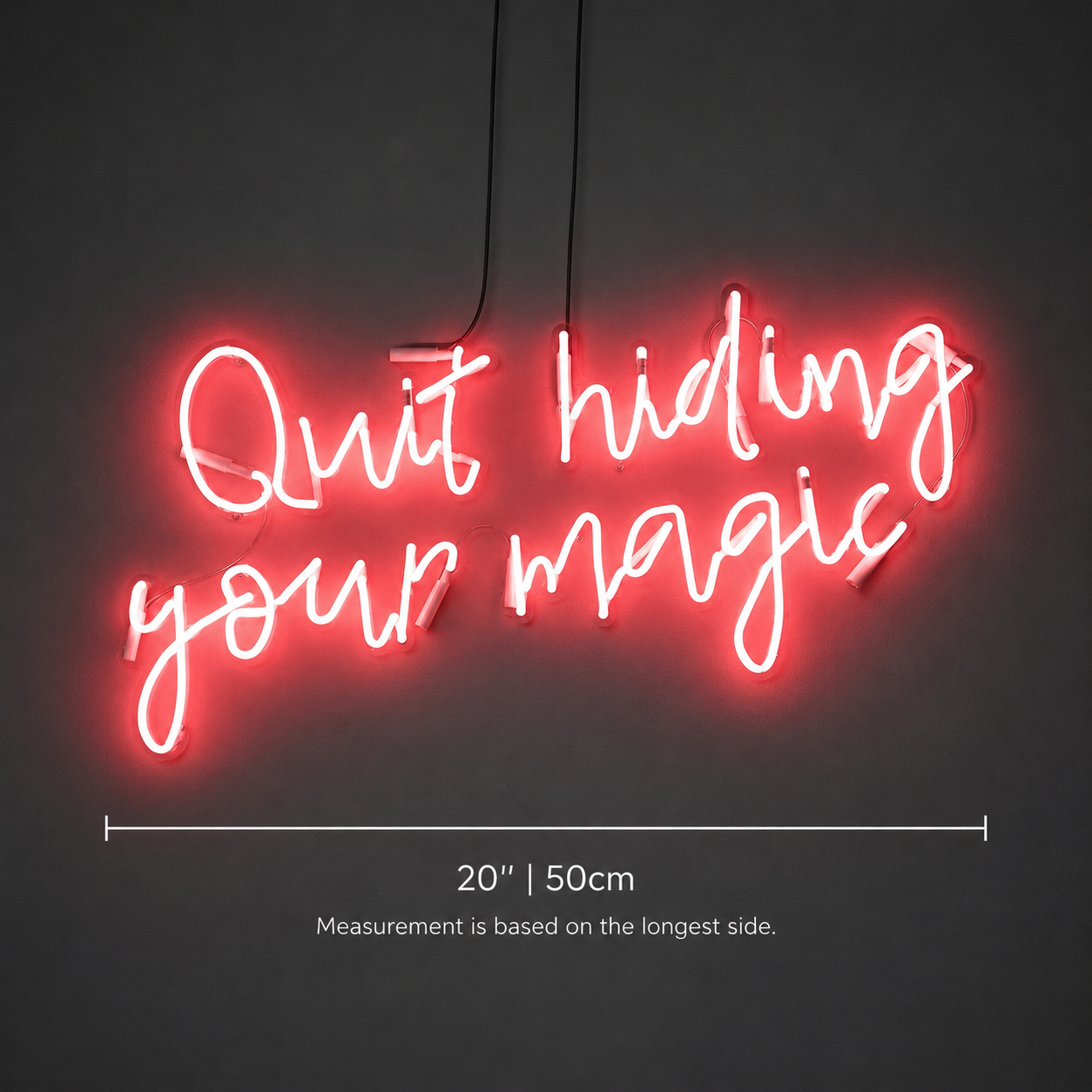 Out Hiding Your Magic LED Neon Sign - 04 Size Image