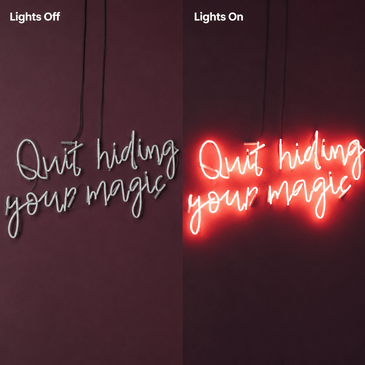 Out Hiding Your Magic LED Neon Sign - Shineneon