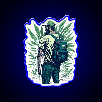 Outdoor Growers Hemp Inspired Green Leaf Led Neon Sign Rgb Color - LED neon sign view 5