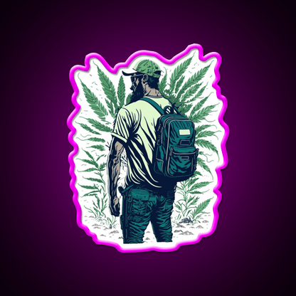 Outdoor Growers Hemp Inspired Green Leaf Led Neon Sign Rgb Color - Shineneon