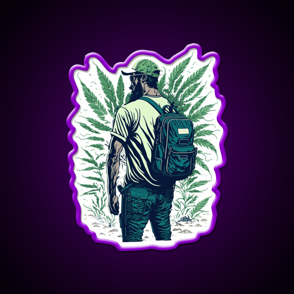 Outdoor Growers Hemp Inspired Green Leaf Led Neon Sign Rgb Color - Shineneon