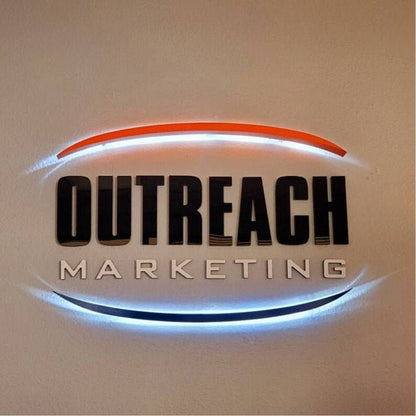 Outreach Marketing 3D Backlit Channel Letters Led Light Sign - Shineneon