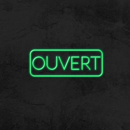 Ouvert Led Neon Sign For French-Speaking Businesses | Shineneon
