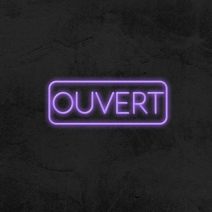 Ouvert Led Neon Sign For French-Speaking Businesses | Shineneon