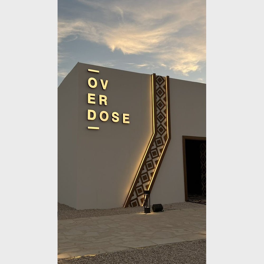 Ov Er Dose 3D Backlit Channel Letters Led Light Sign - Shineneon