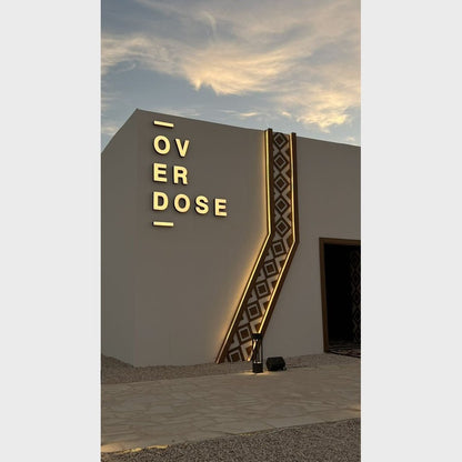 Ov Er Dose 3D Backlit Channel Letters Led Light Sign - Shineneon