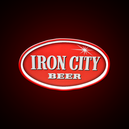 Oval Iron City Beer Bar Decor Led Neon Sign Rgb Color - LED neon sign view 10