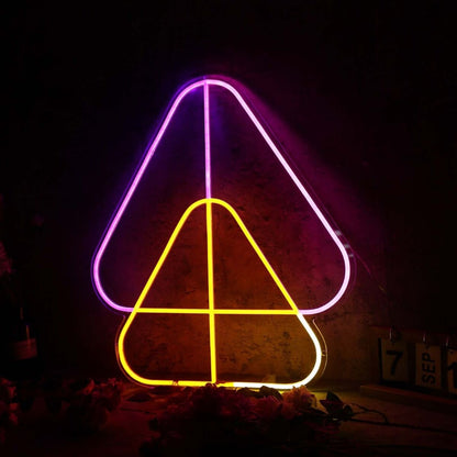 Overlapping Triangles Neon Sign | Shineneon
